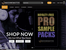 Tablet Screenshot of maschinemasters.com